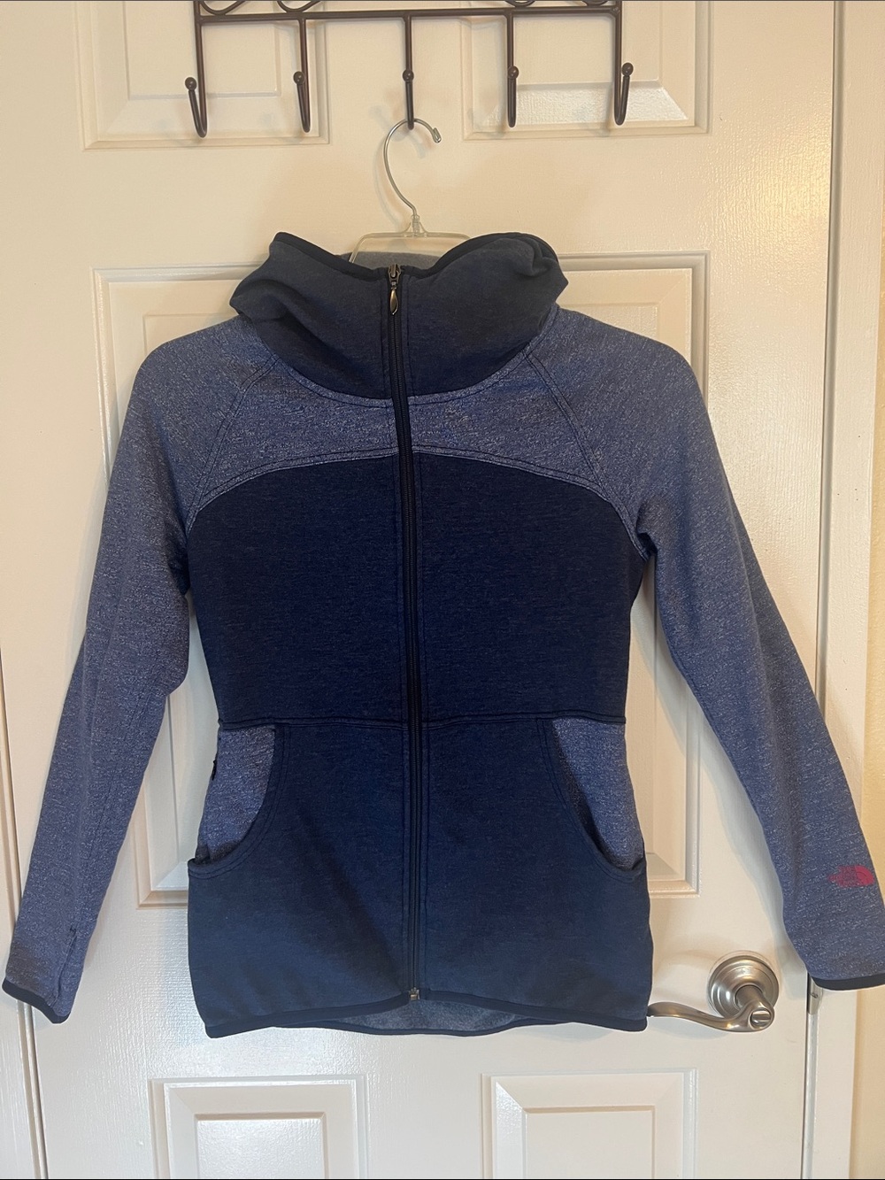 The North Face Women's Navy and Heather Blue Full-Zip Jacket